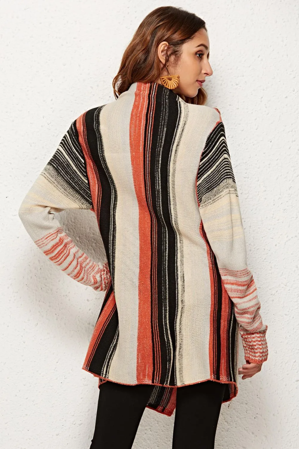 One-Button Boho Chic Cardigan