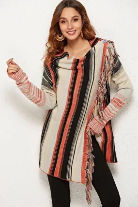 One-Button Boho Chic Cardigan