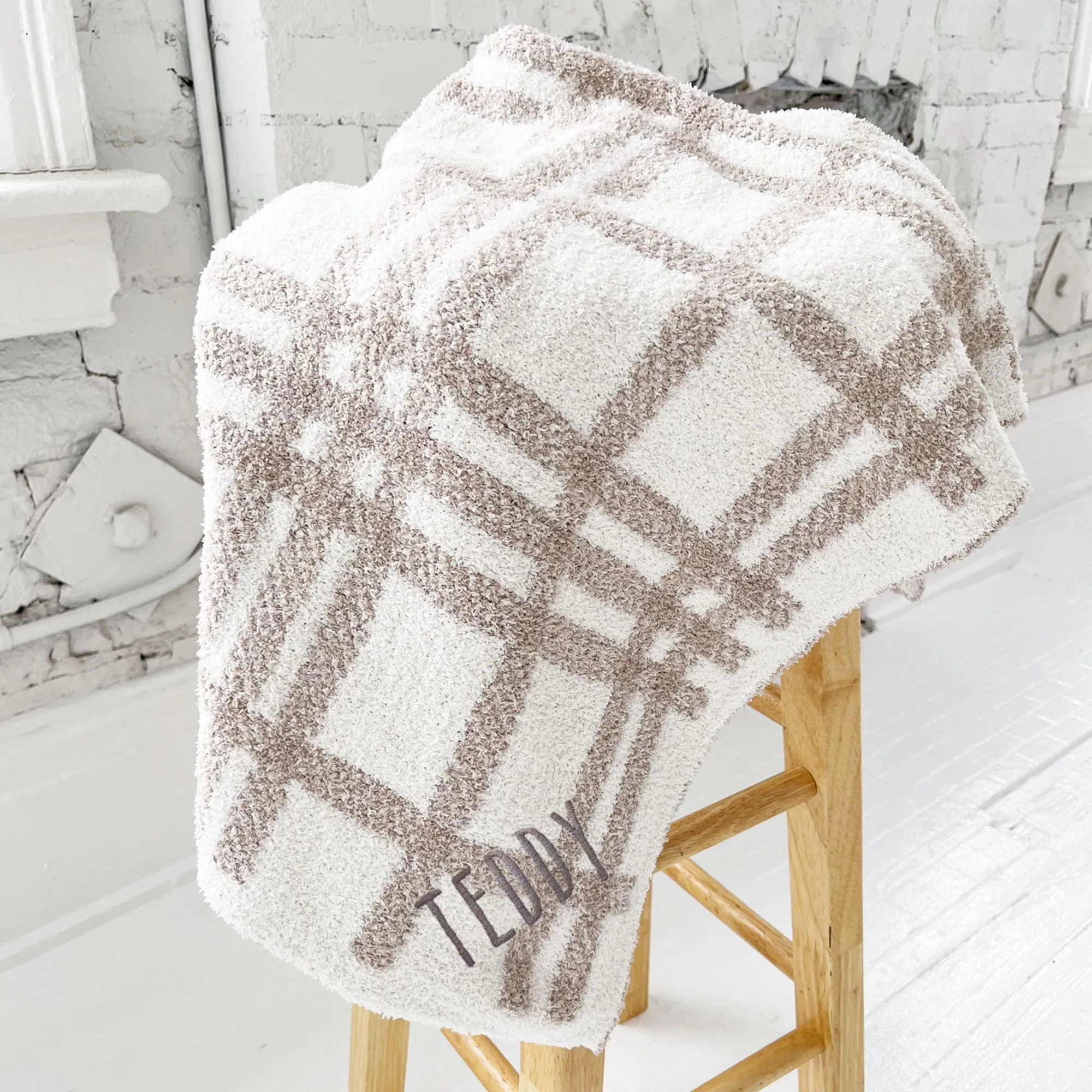 Personalized Name or Monogrammed Luxury Soft Baby Blanket