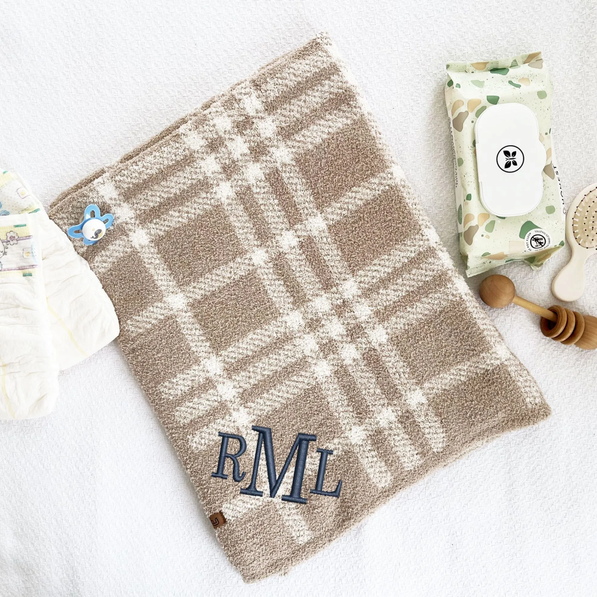 Personalized Name or Monogrammed Luxury Soft Baby Blanket