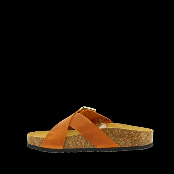Plakton 345638 Tan Cross strap Women's Sandals