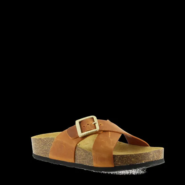Plakton 345638 Tan Cross strap Women's Sandals