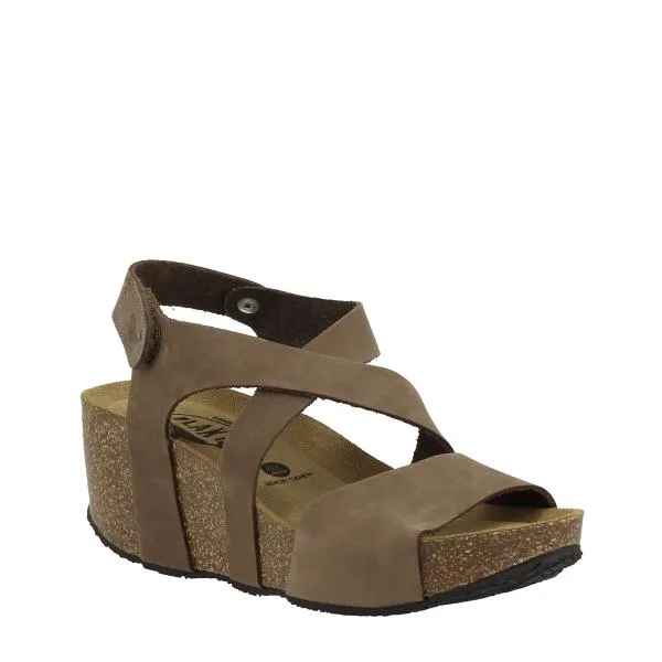 Plakton 875644 Chestnut Women's Wedge Sandals