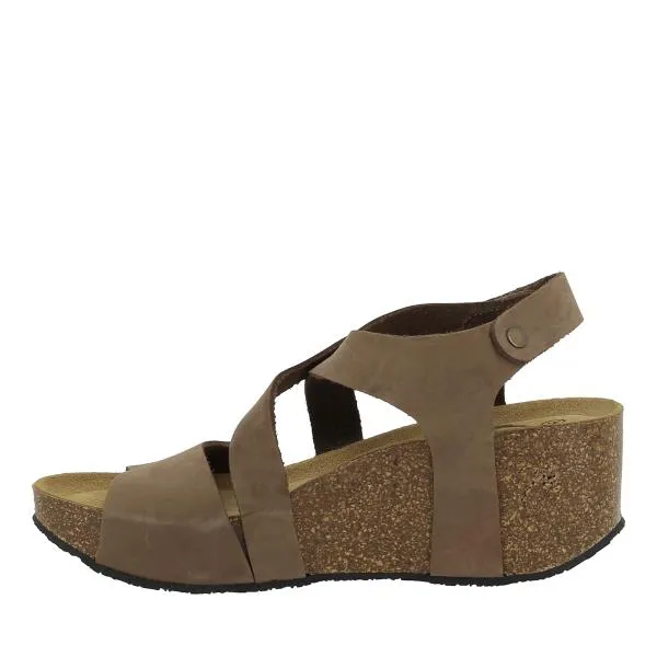 Plakton 875644 Chestnut Women's Wedge Sandals