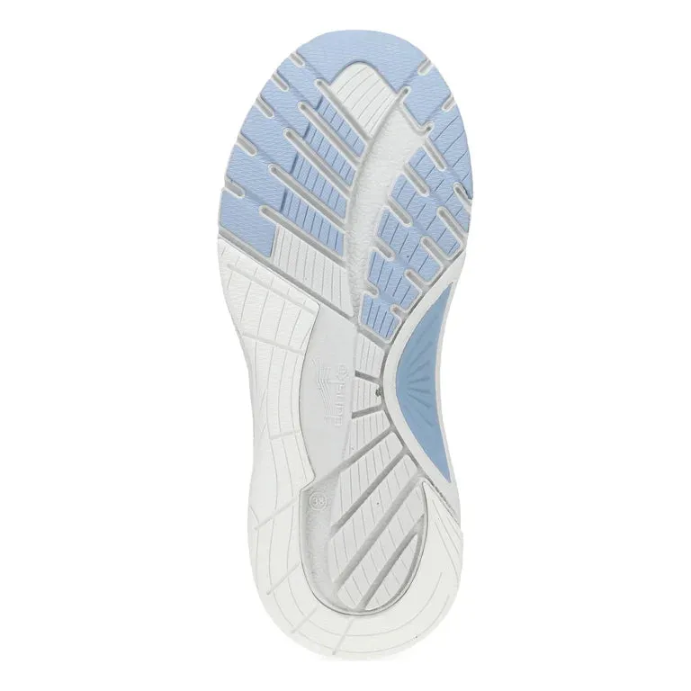 Poppy Casual Suede Walking Sneaker in Sky