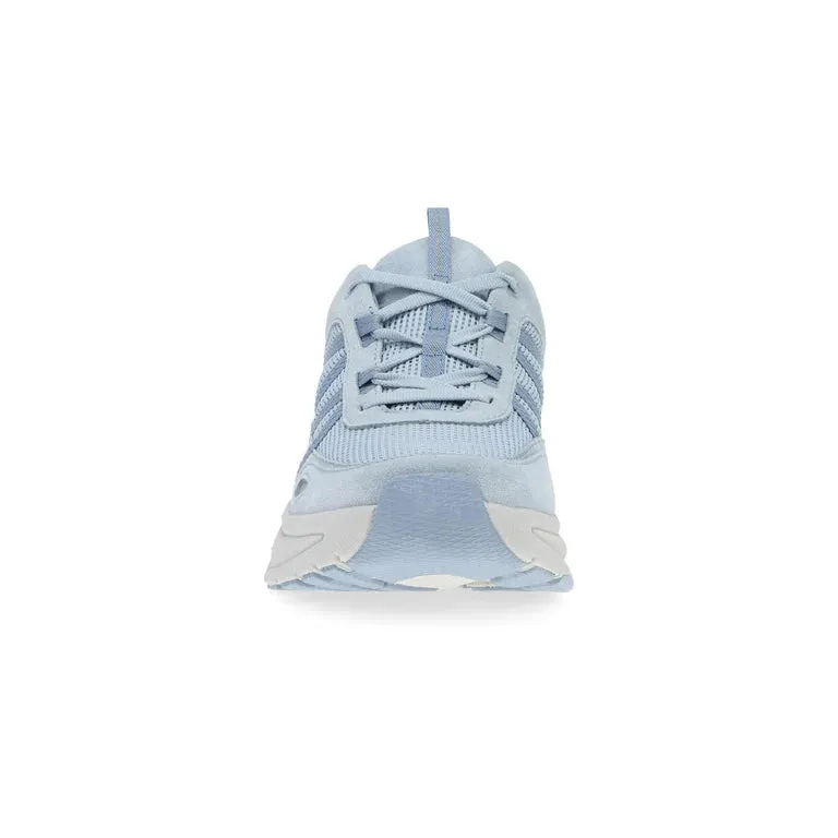 Poppy Casual Suede Walking Sneaker in Sky