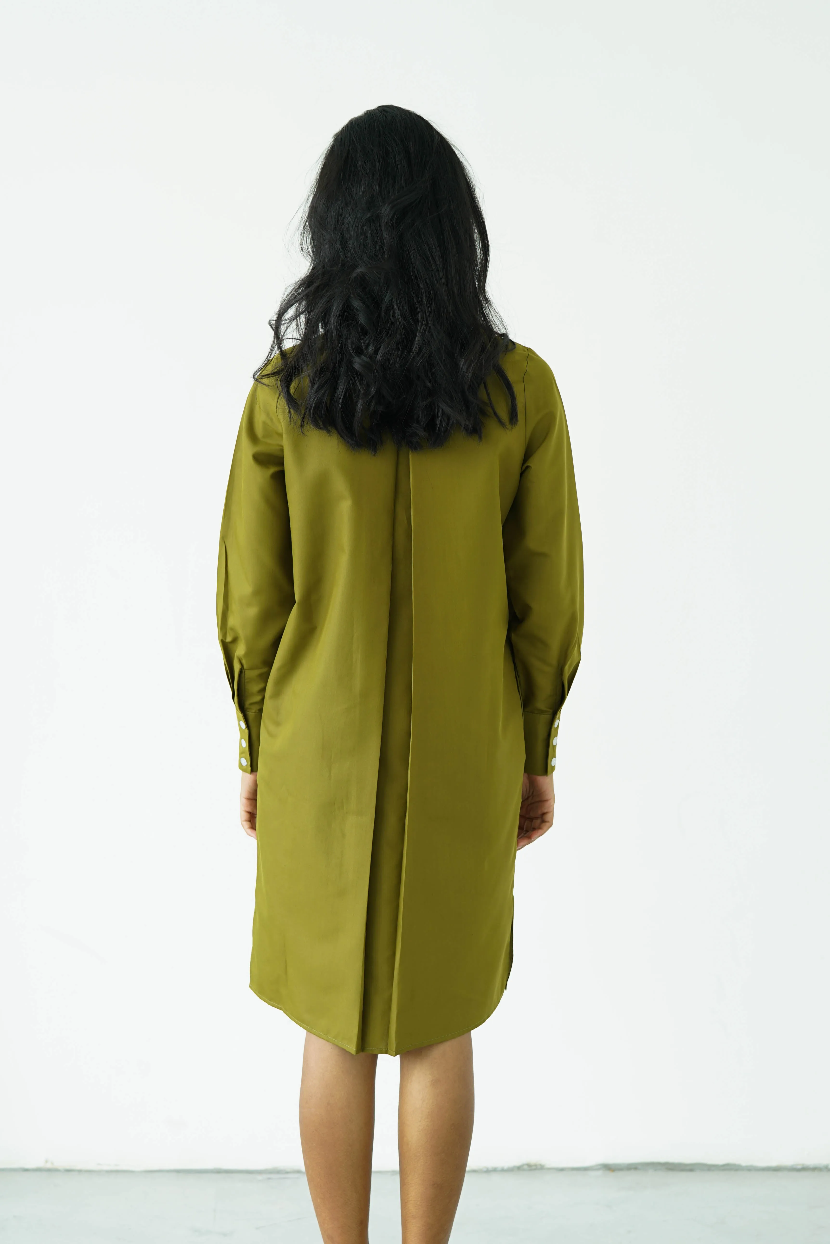 [PRE ORDER]High Collar Long Dress / Shirt