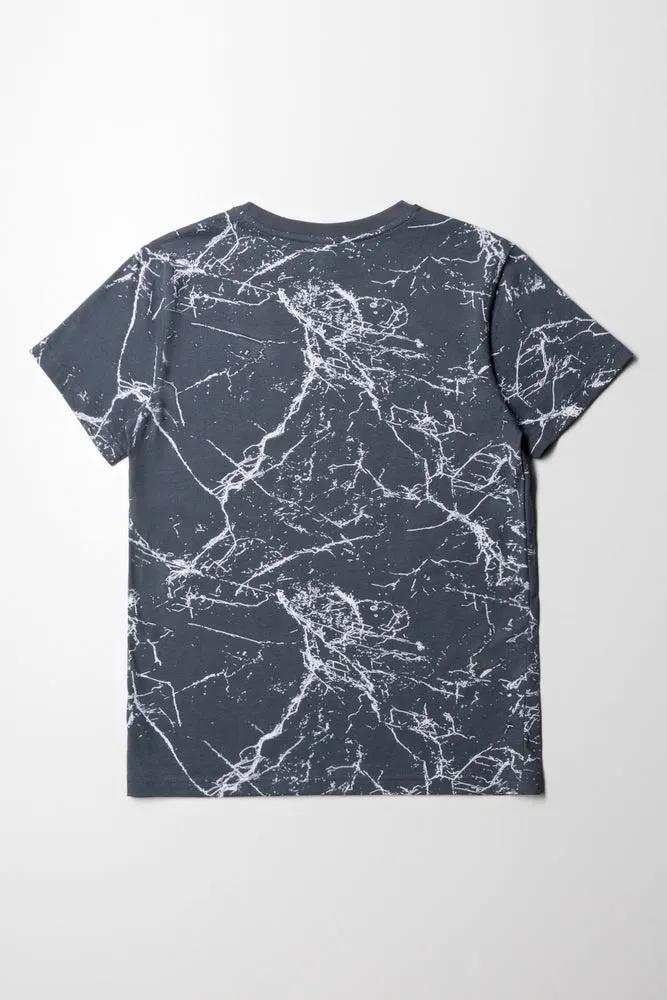 Printed T-Shirt Charcoal