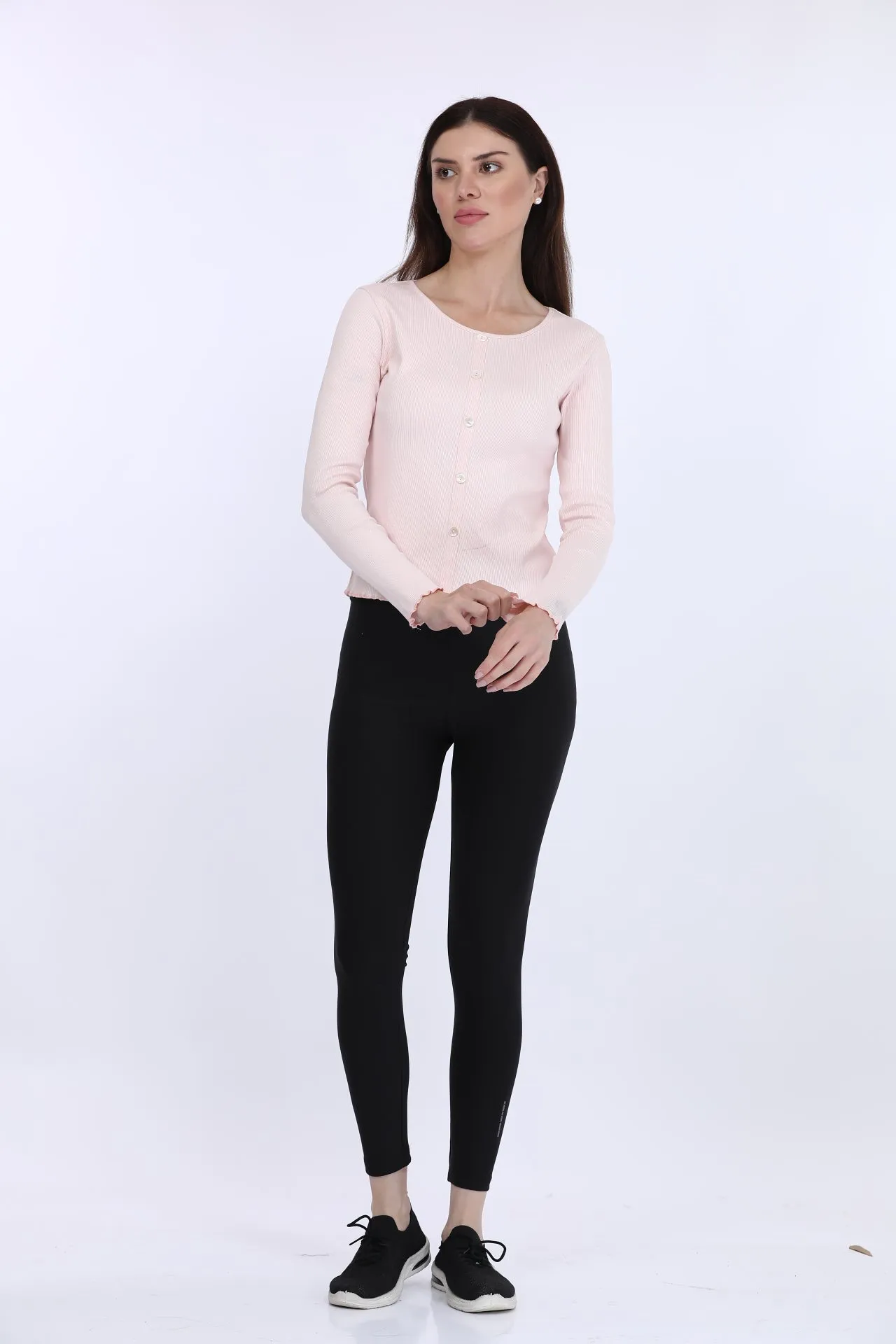 Putty Pink Ribbed T-Shirt