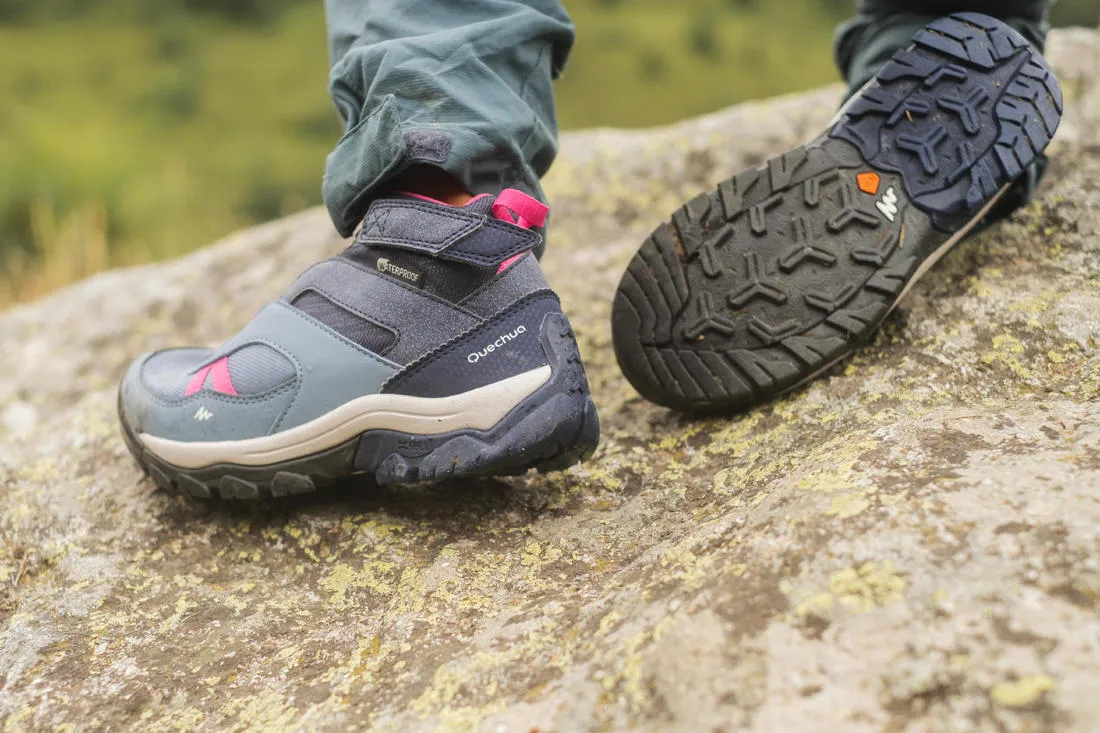 Quechua Kid's Boots - Mid - Waterproof - Grey