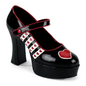 QUEEN-55 Funtasma Black/White Fancy Dress Women's Shoes (Fantasy Footwear)