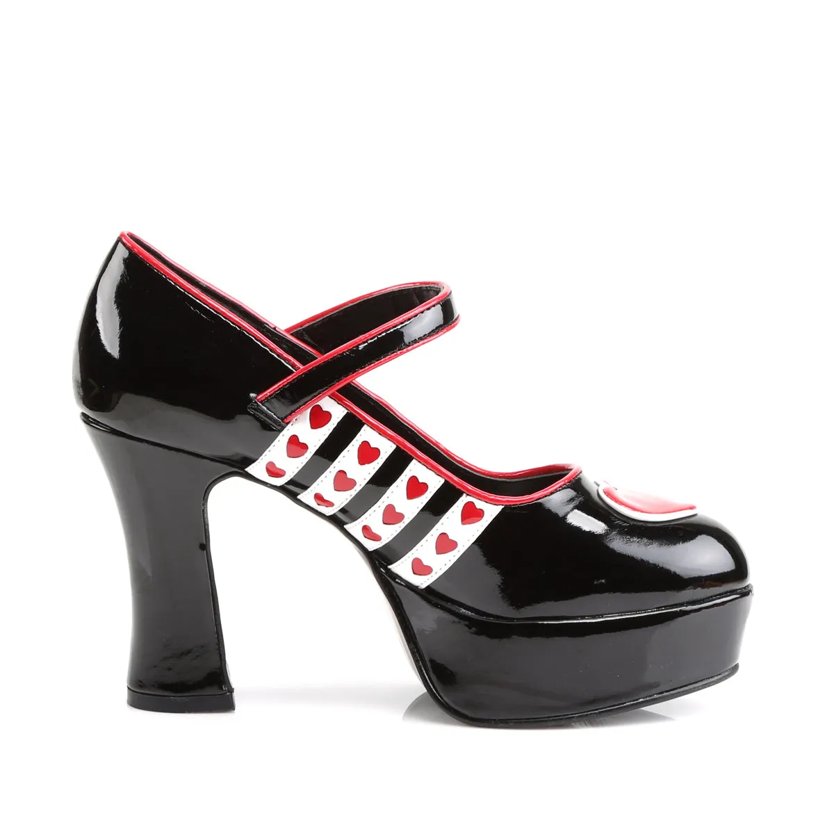 QUEEN-55 Funtasma Black/White Fancy Dress Women's Shoes (Fantasy Footwear)