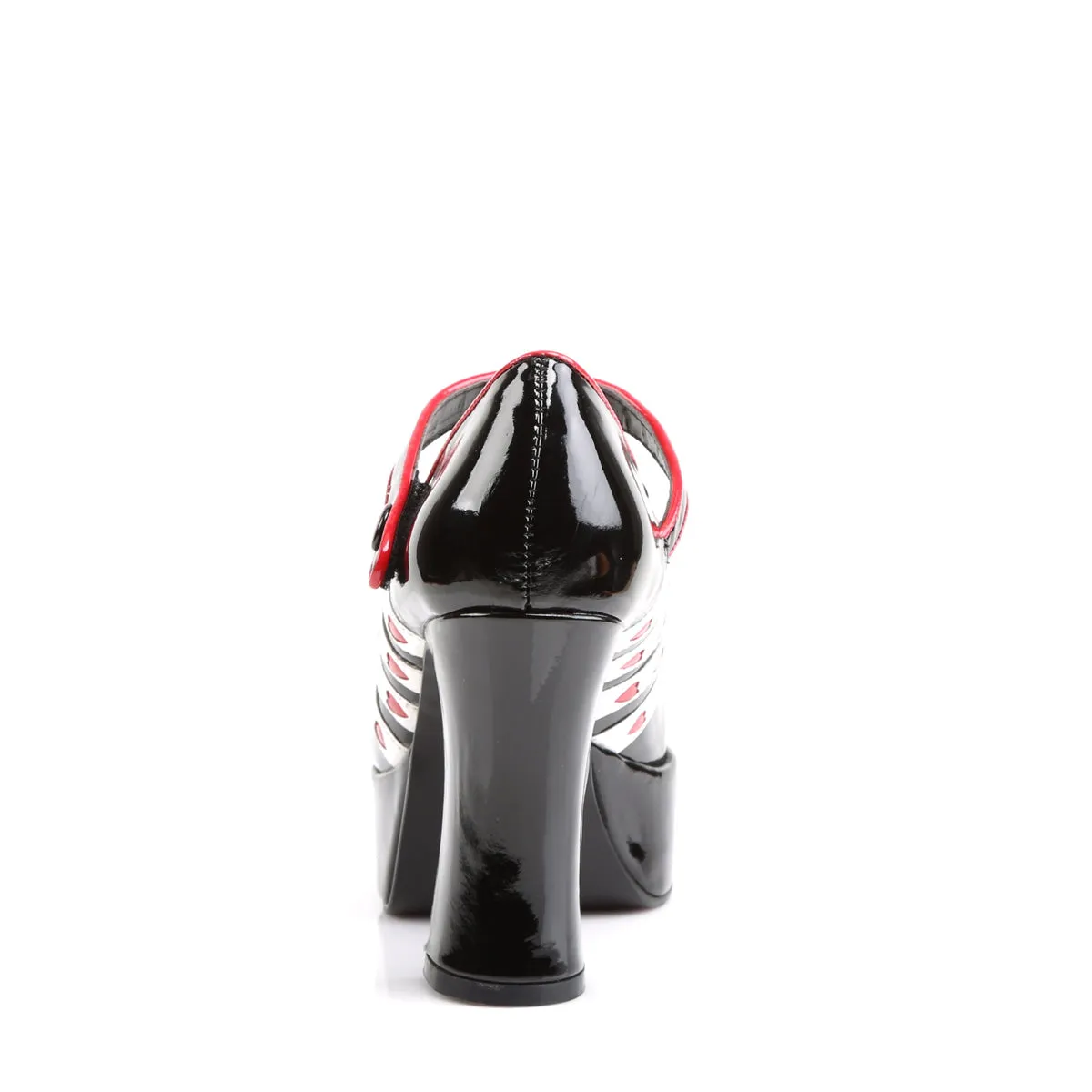 QUEEN-55 Funtasma Black/White Fancy Dress Women's Shoes (Fantasy Footwear)