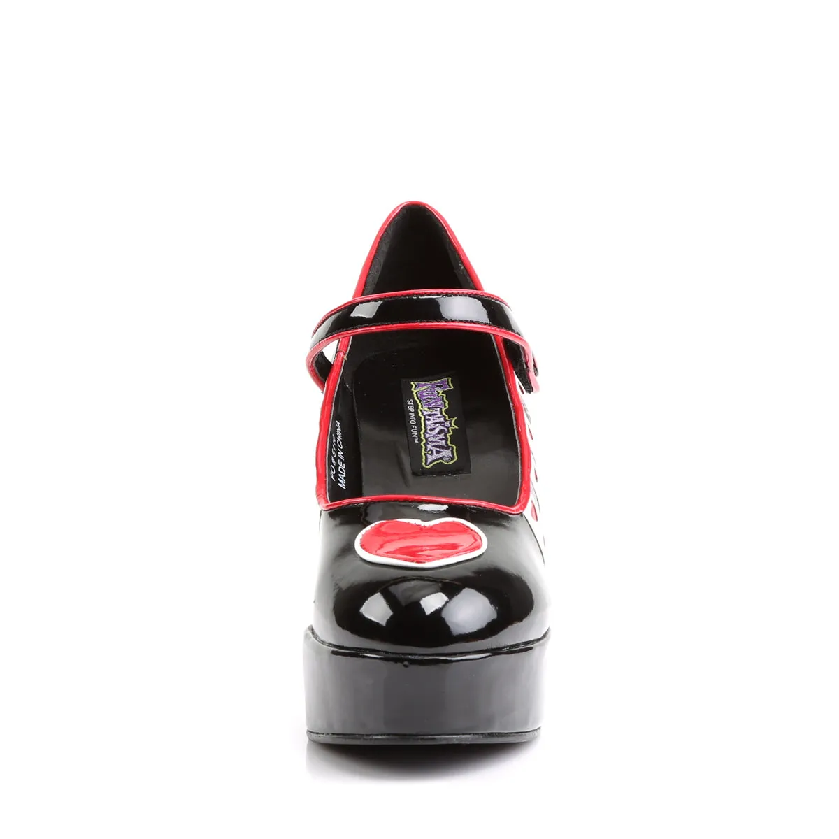 QUEEN-55 Funtasma Black/White Fancy Dress Women's Shoes (Fantasy Footwear)