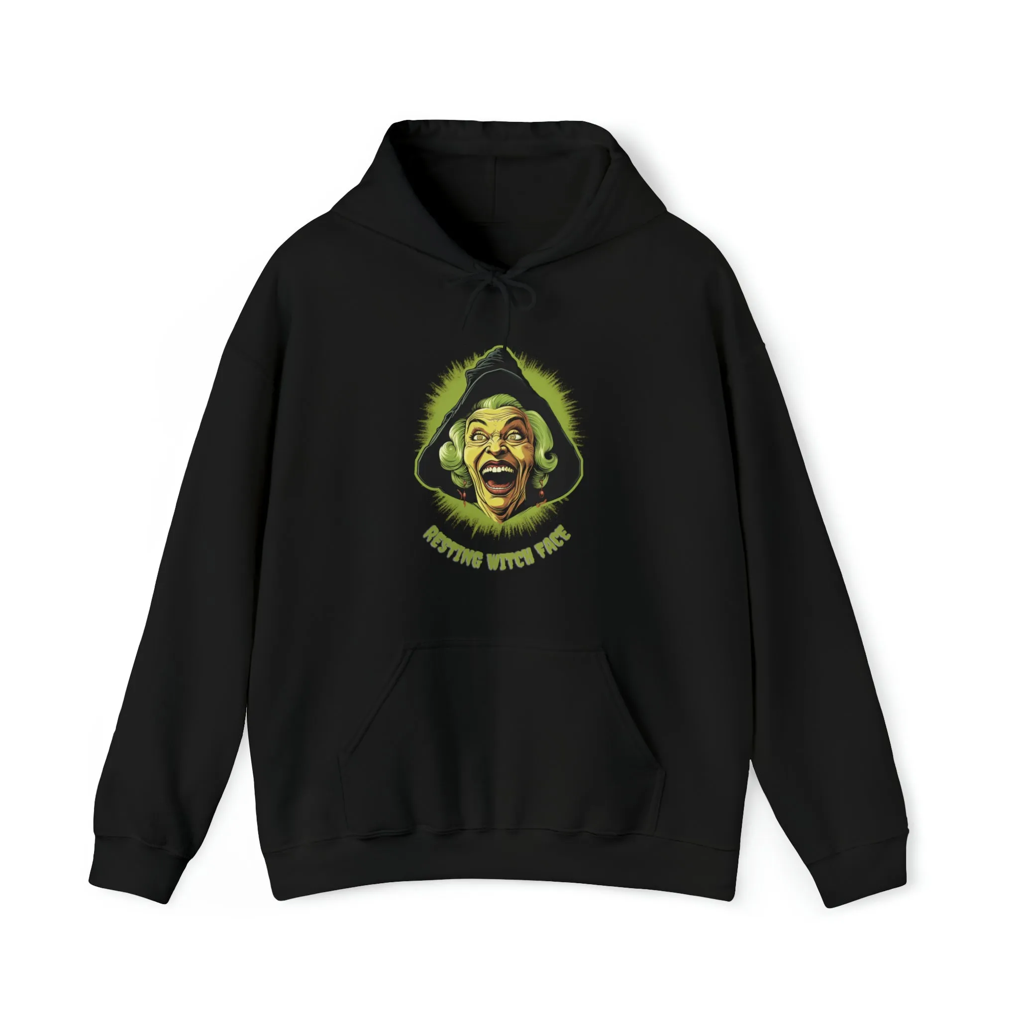 Resting Witch Face, Retro Vintage Hoodie, Cute Hoodie, Halloween Hoodie, Womens' Hoodie, Spooky Hoodie, Halloween Hoodie, Witch Hoodie