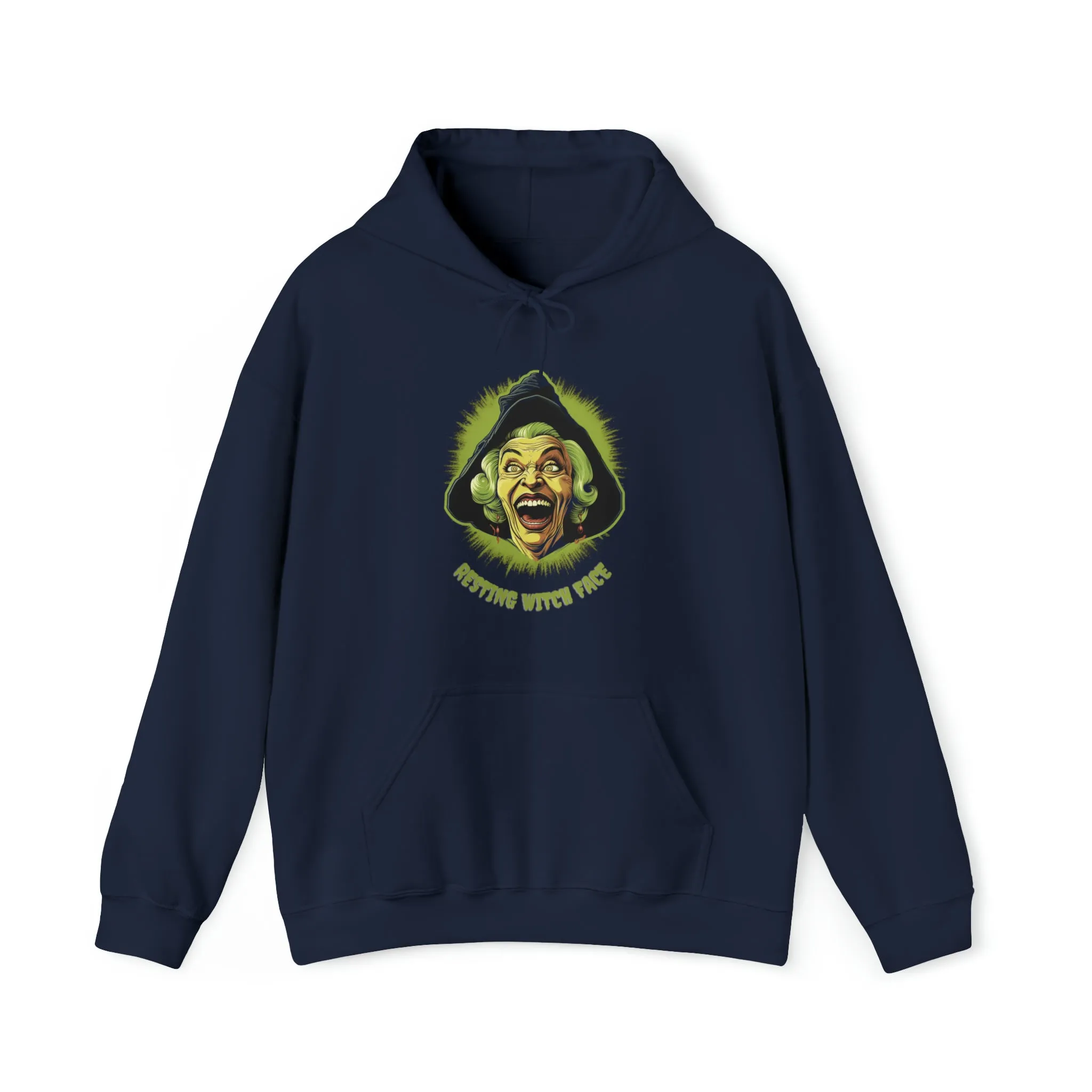Resting Witch Face, Retro Vintage Hoodie, Cute Hoodie, Halloween Hoodie, Womens' Hoodie, Spooky Hoodie, Halloween Hoodie, Witch Hoodie