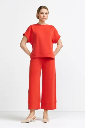 RICH & ROYAL Flame Red  Trousers