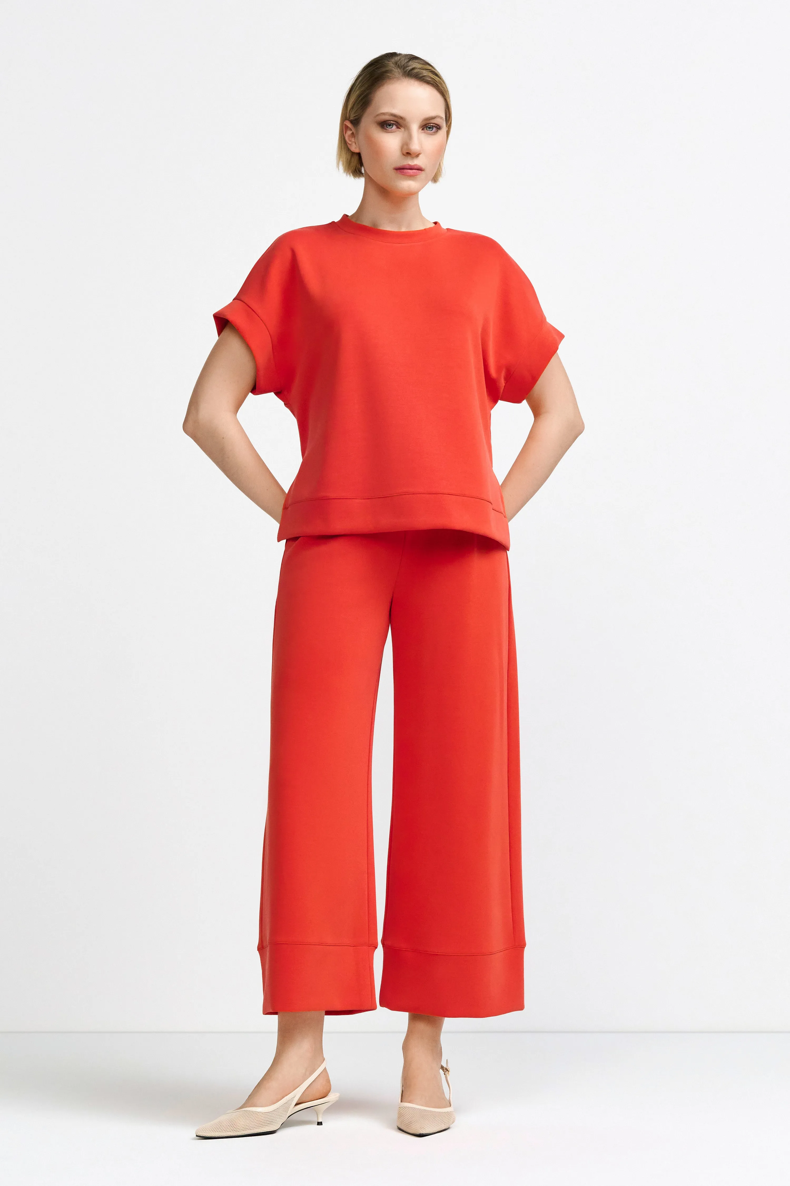 RICH & ROYAL Flame Red  Trousers