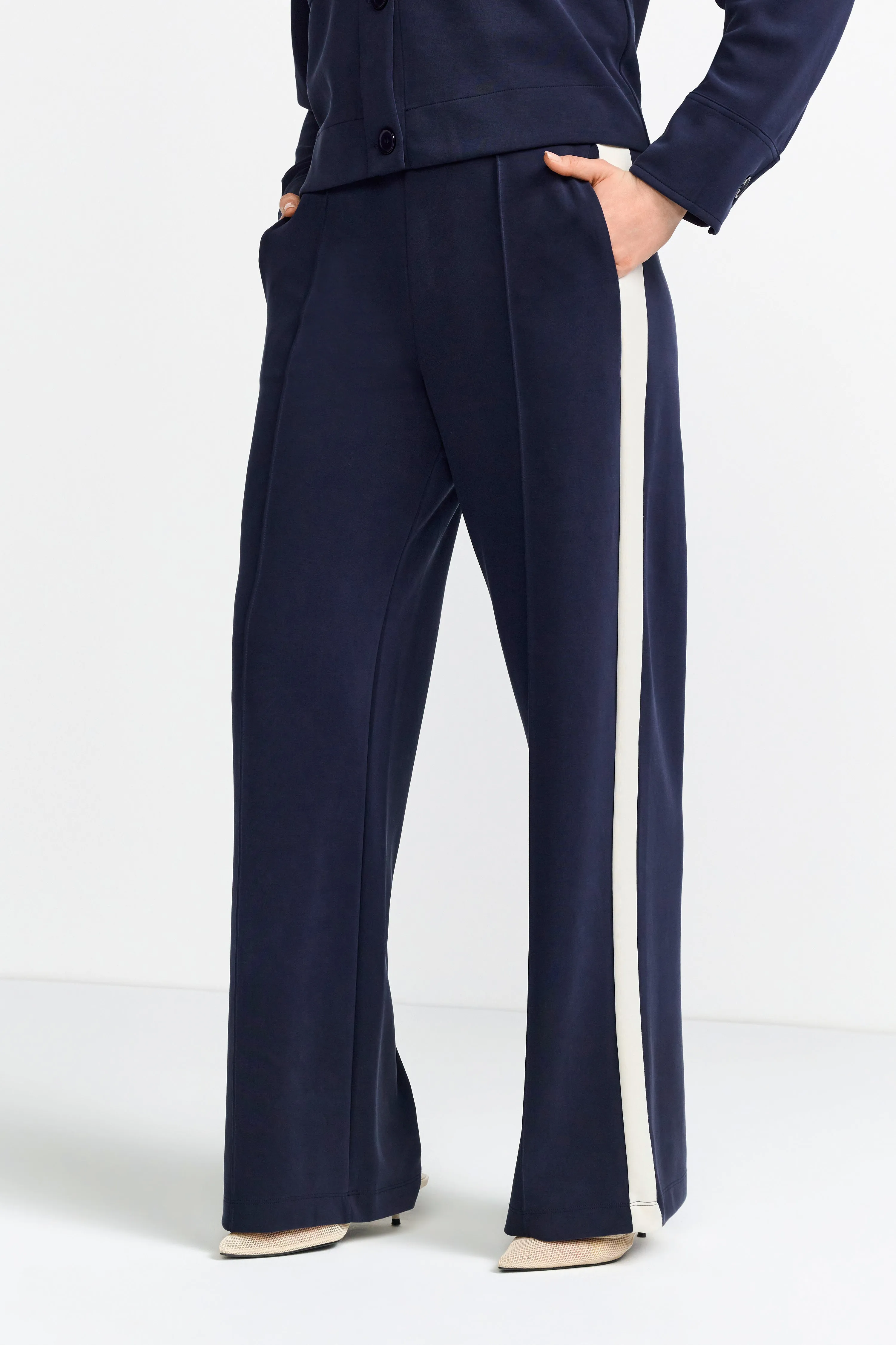 RICH AND ROYAL Navy Trousers