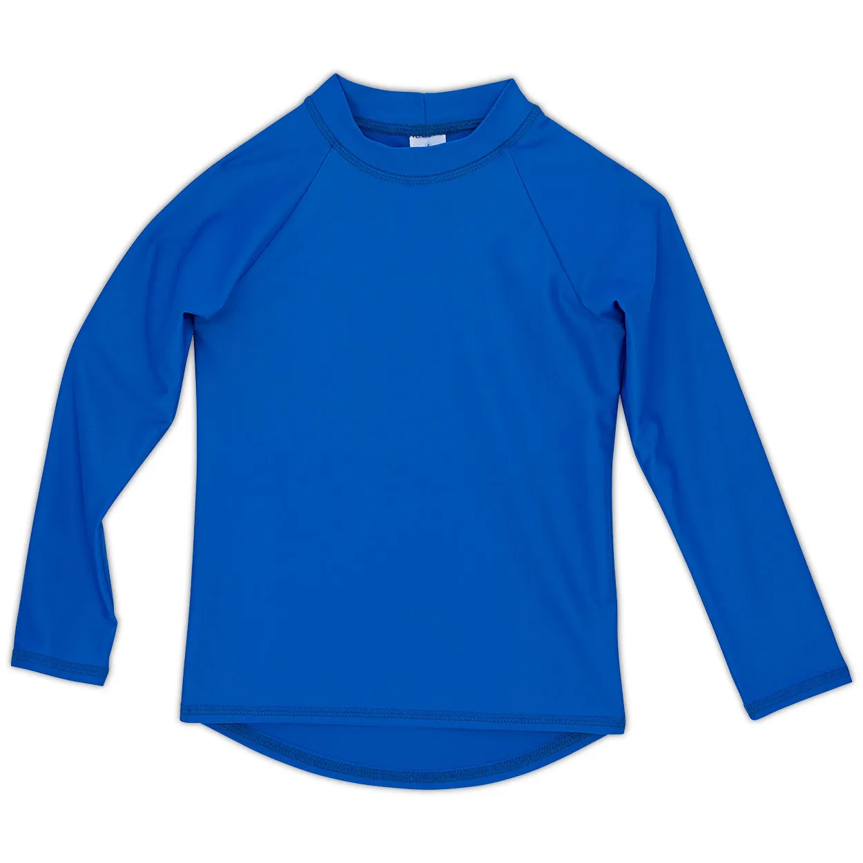 Royal Blue Kids Long Sleeve Rash Guard Top UPF 50 