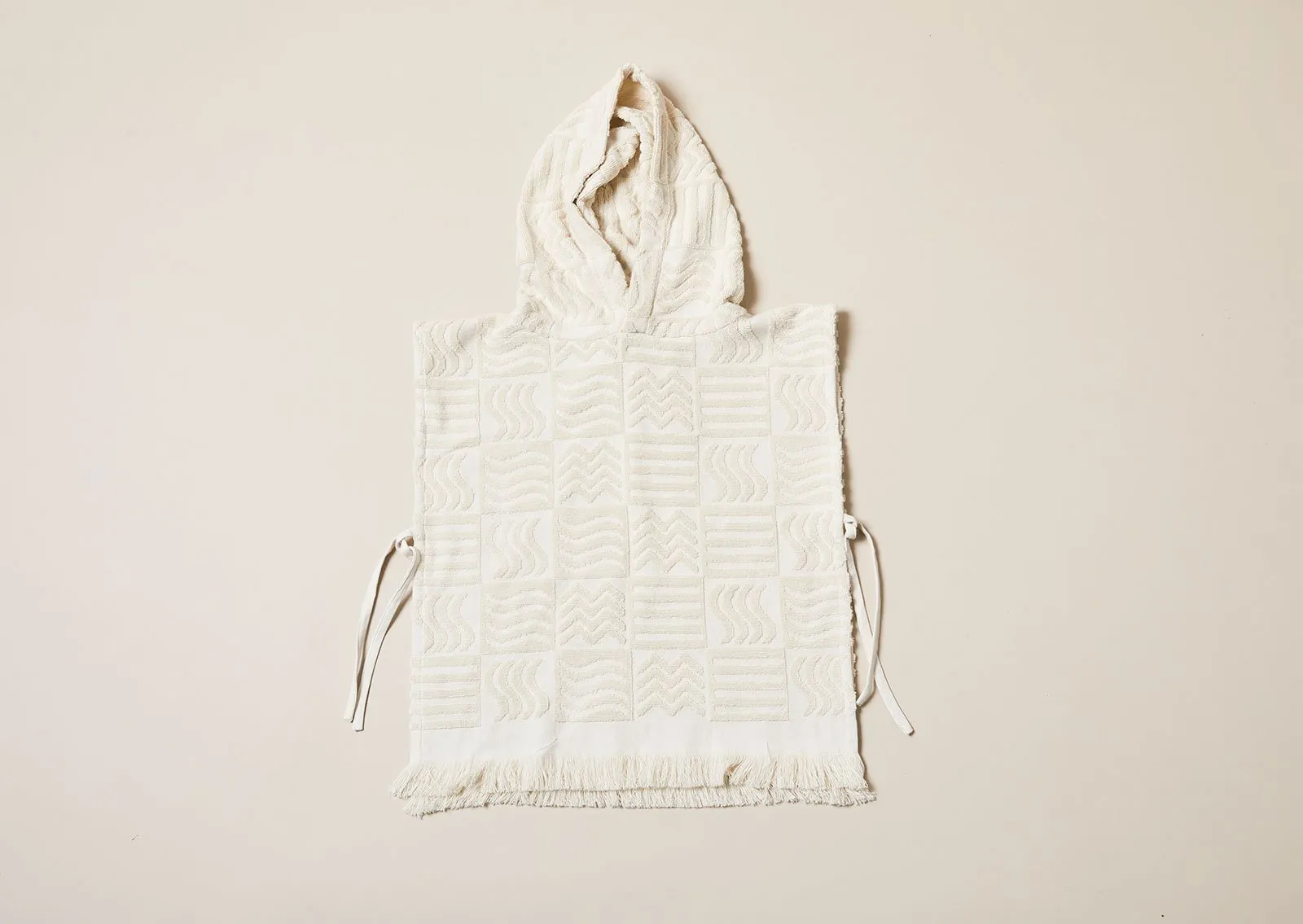 Sand Castle Poncho - Kids - Ecru - One Size