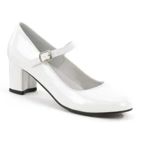 SCHOOLGIRL-50 Funtasma White Patent Fancy Dress Women's Shoes (Fantasy Footwear)