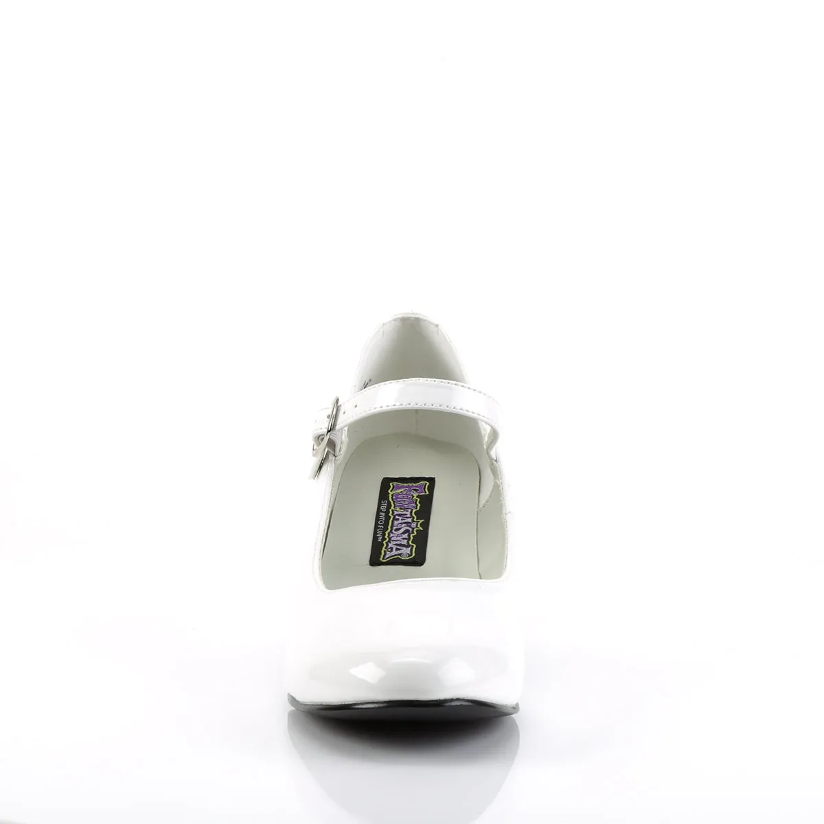 SCHOOLGIRL-50 Funtasma White Patent Fancy Dress Women's Shoes (Fantasy Footwear)