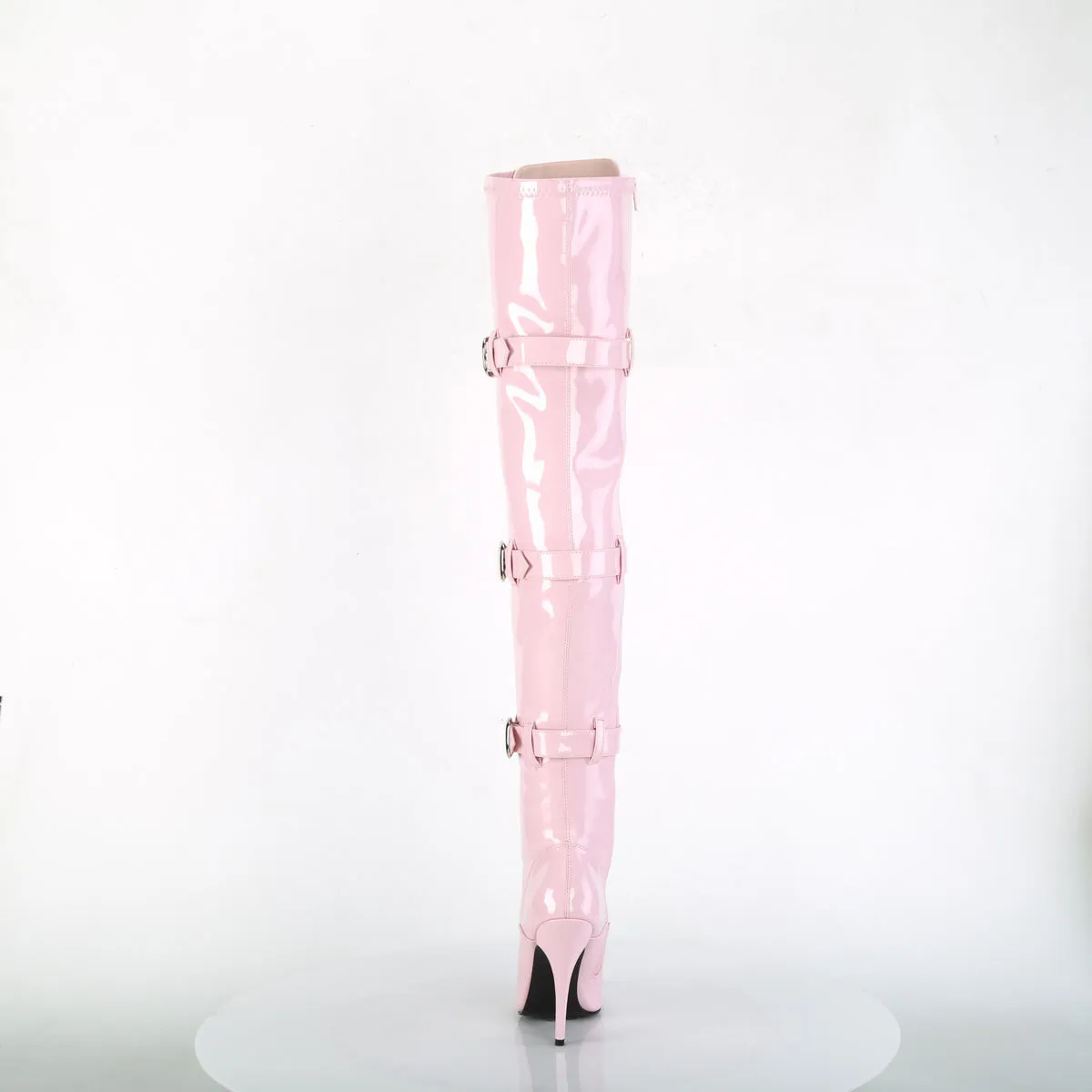 SEDUCE-3028 Pleaser Baby Pink Patent Sexy Single Sole Shoes (Fetish Footwear)