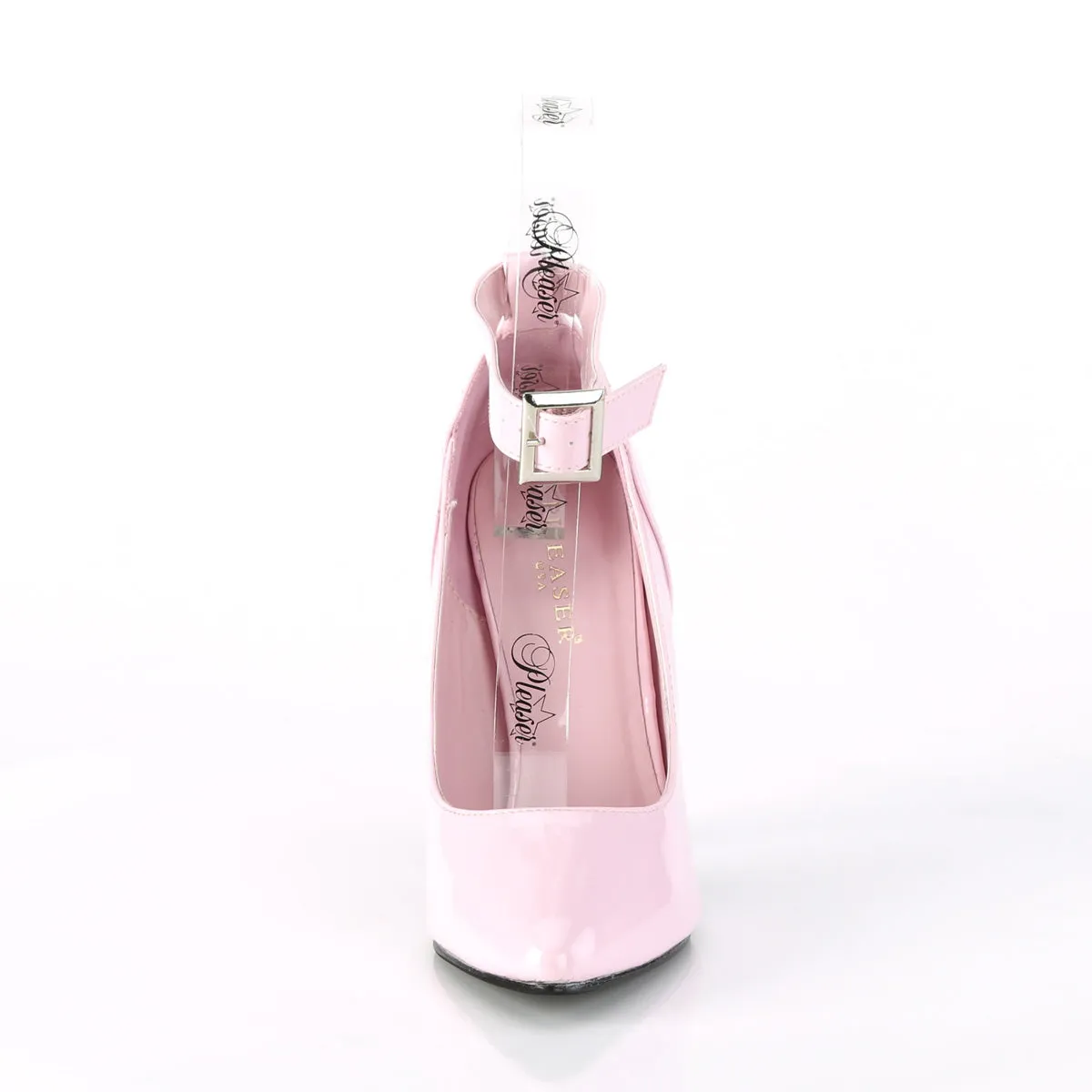 SEDUCE-431 Pleaser Baby Pink Patent Sexy Single Sole Shoes (Fetish Footwear)
