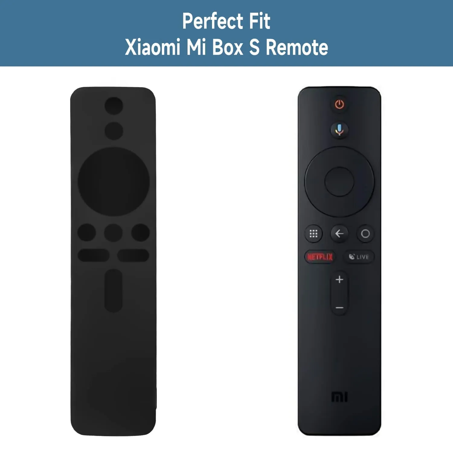 Silicone Remote Control Protective Case Cover for Xiaomi Mi Box S/4X Mi TV Stick Smart Tv - Blue
