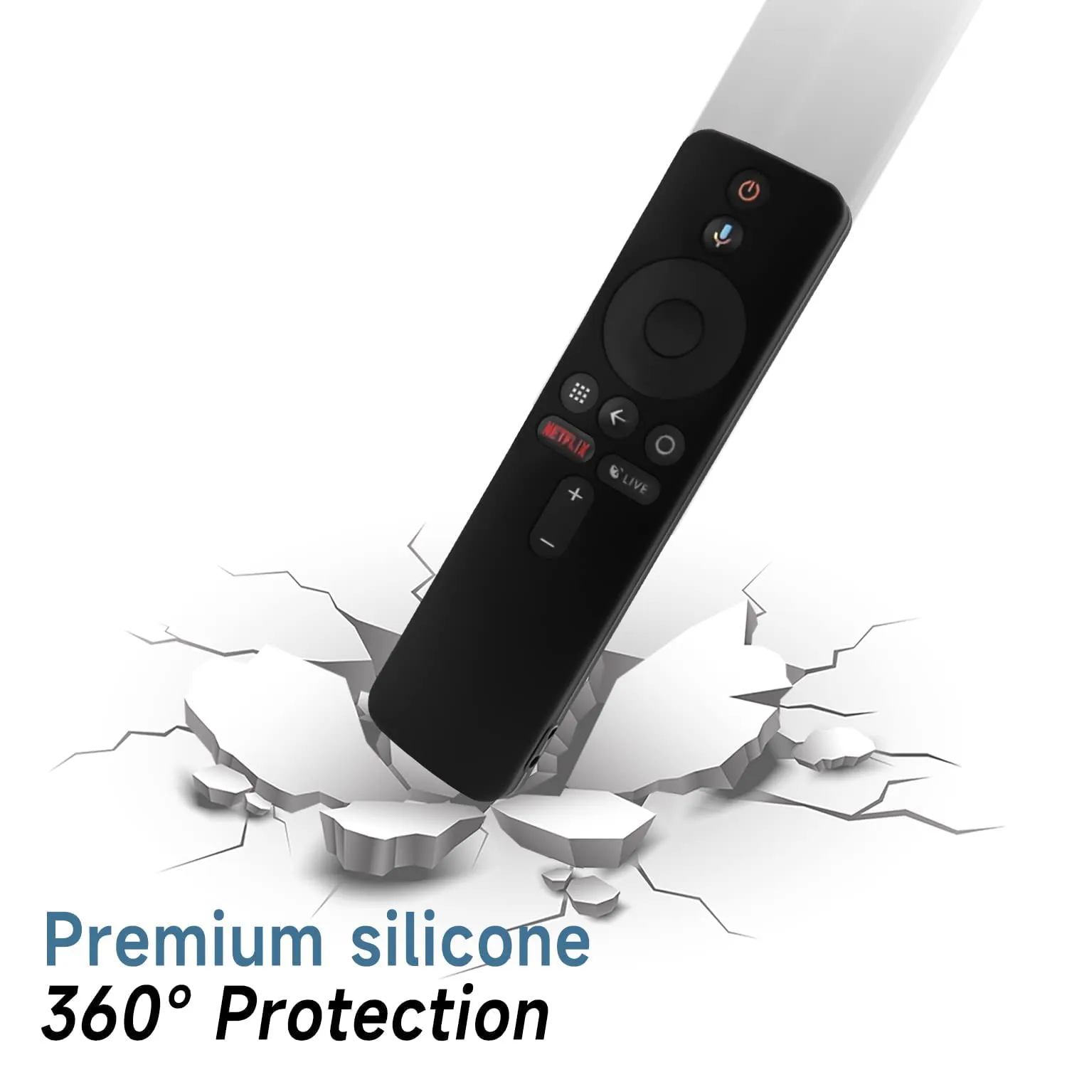 Silicone Remote Control Protective Case Cover for Xiaomi Mi Box S/4X Mi TV Stick Smart Tv - White