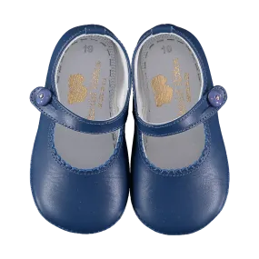 Soft Leather Baby 'Lucy' Shoes - French Navy