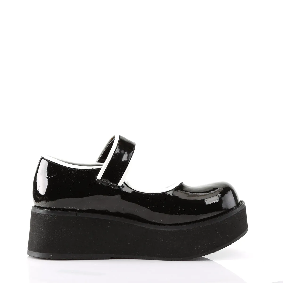 SPRITE-01 DemoniaCult Black/White Sexy Women's Heels & Platform Shoes (Alternative Footwear)