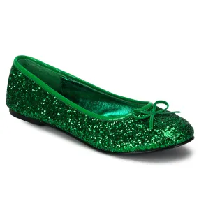 STAR-16G Funtasma Green Glitter Fancy Dress Women's Shoes (Fantasy Footwear)