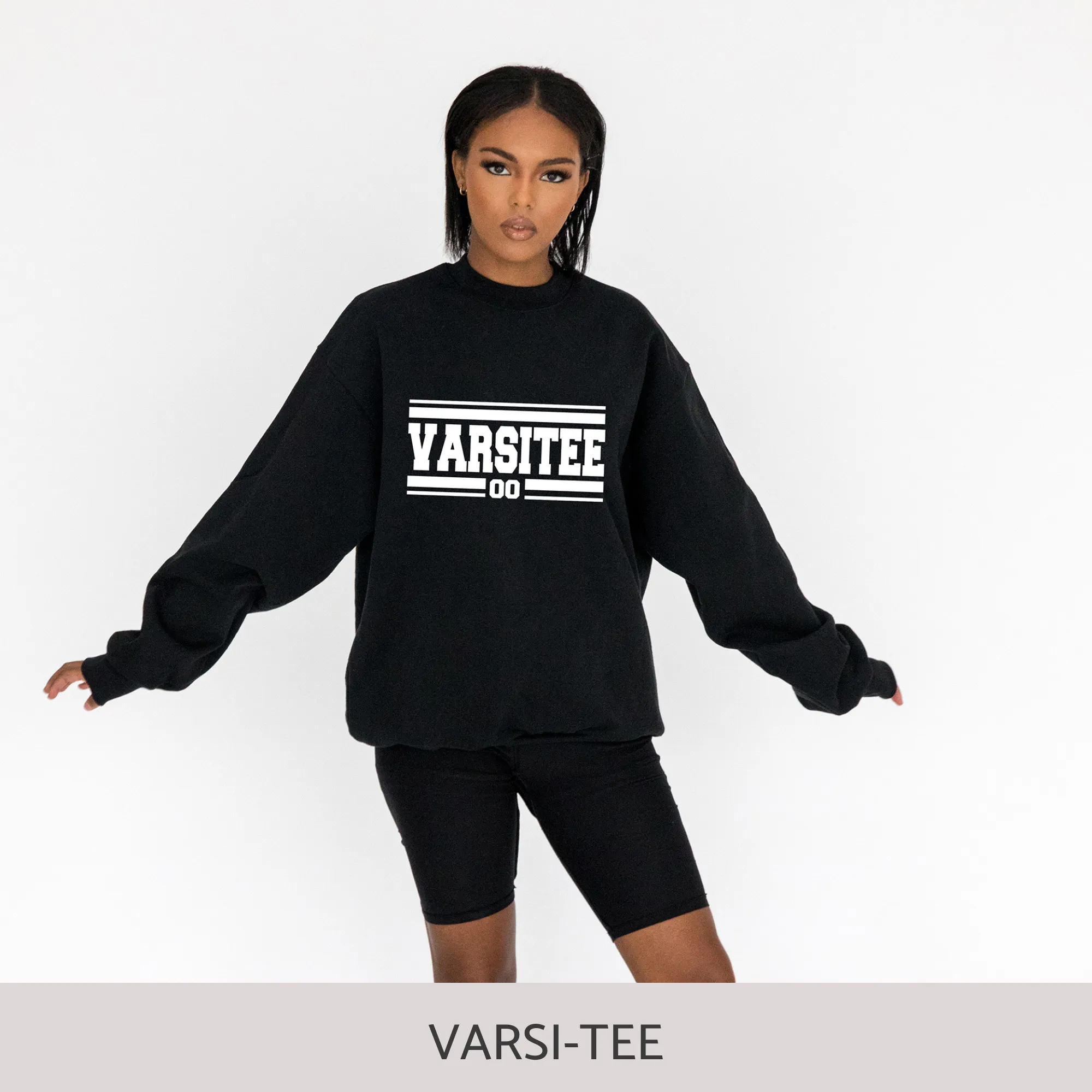 Sweatshirt in Black