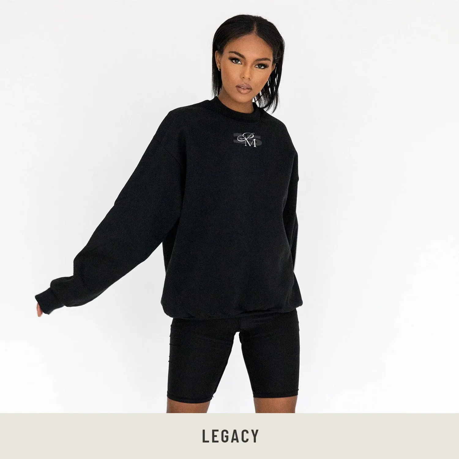 Sweatshirt in Black