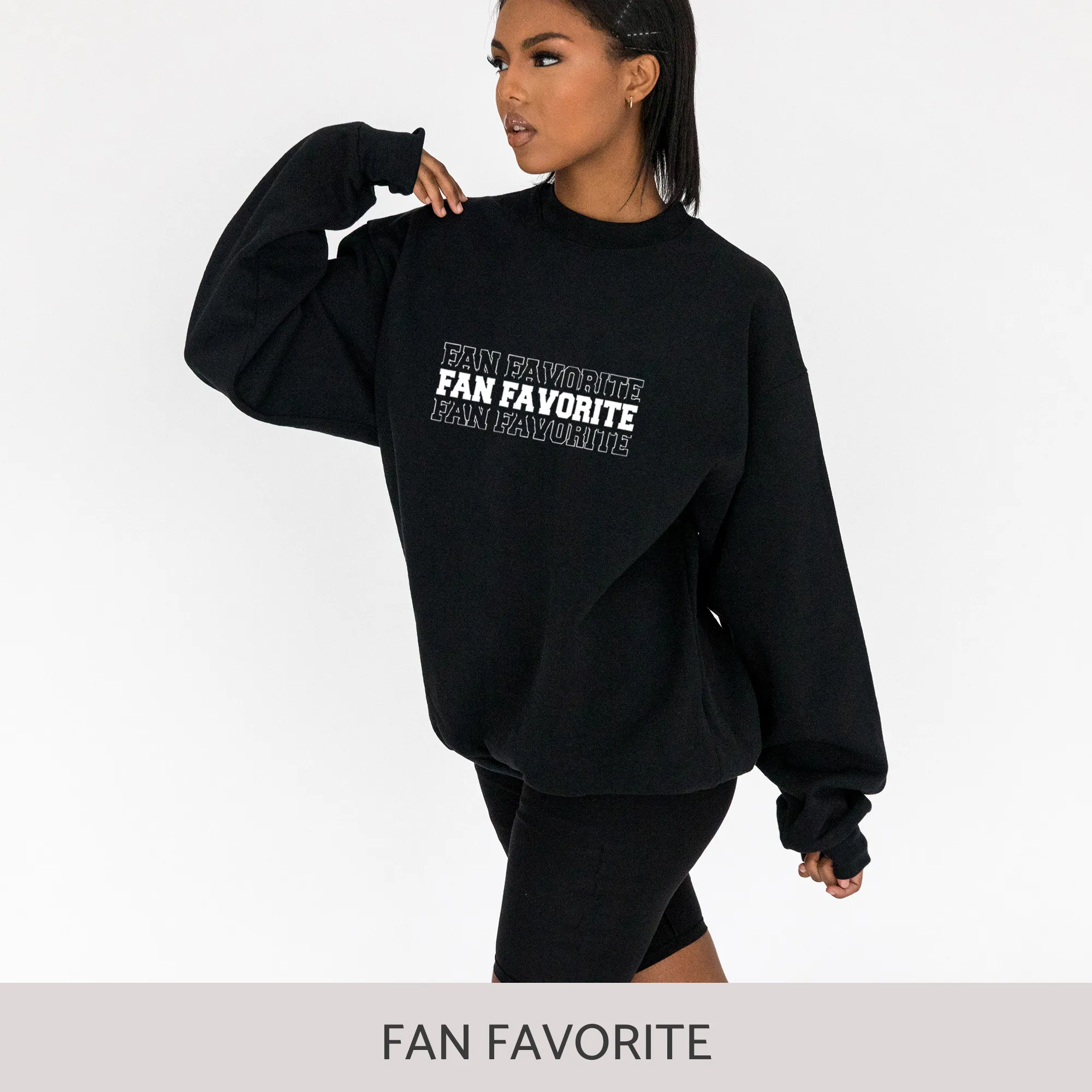 Sweatshirt in Black