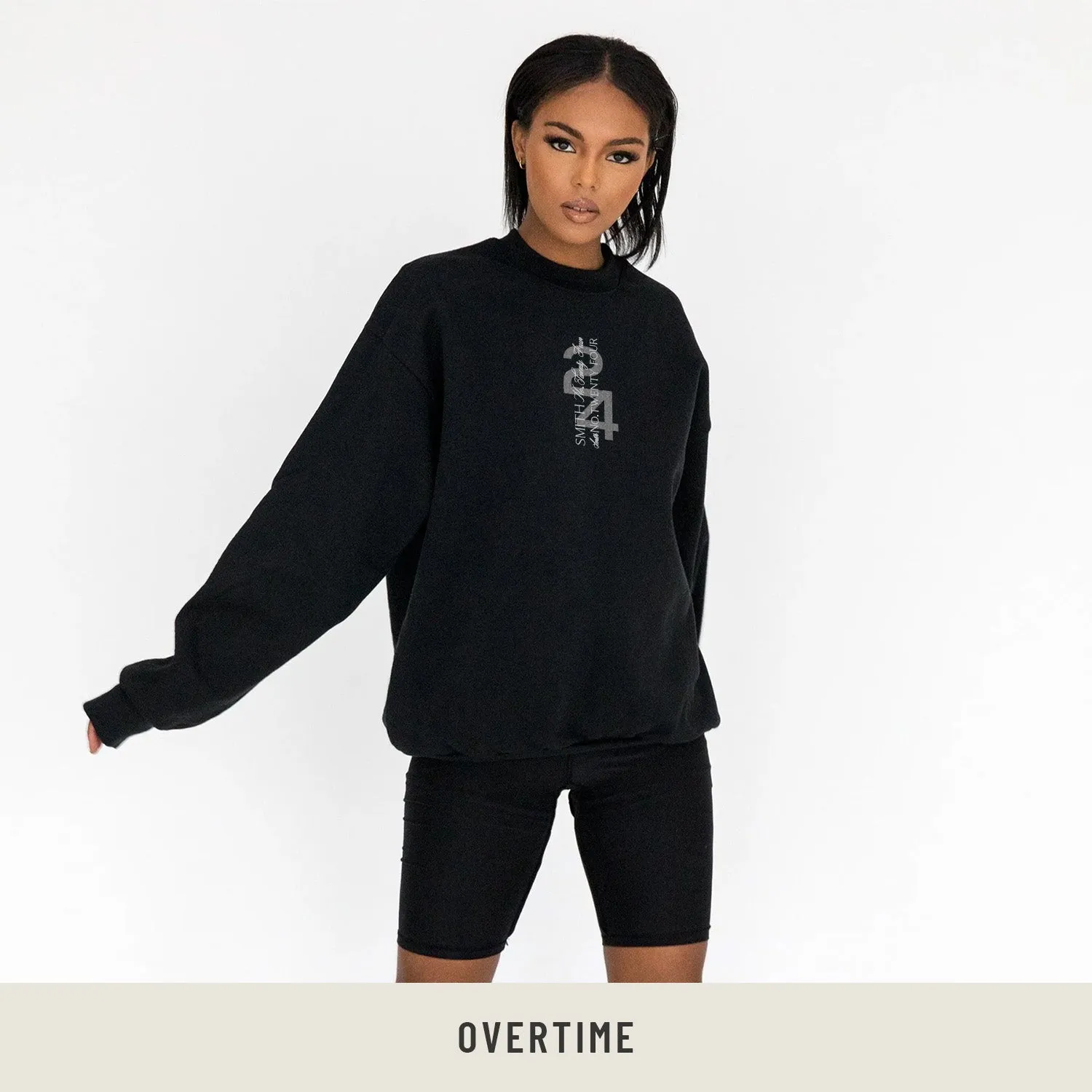 Sweatshirt in Black
