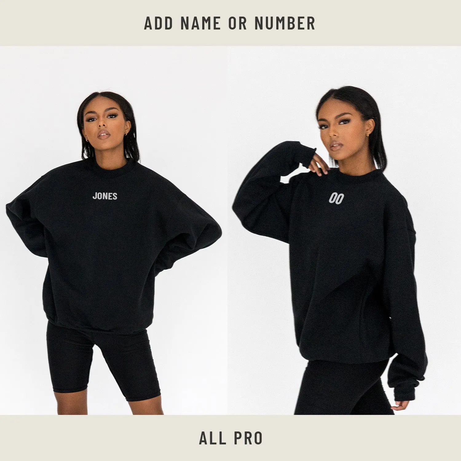 Sweatshirt in Black