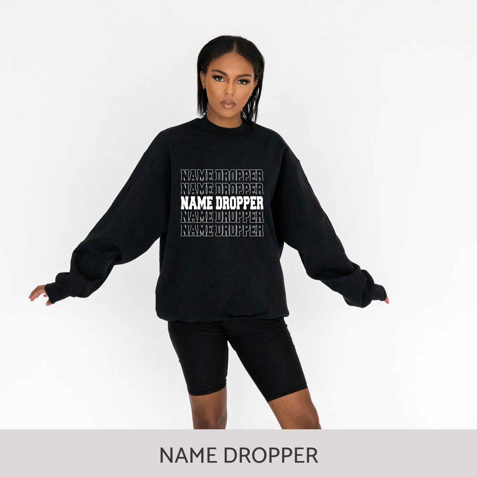 Sweatshirt in Black
