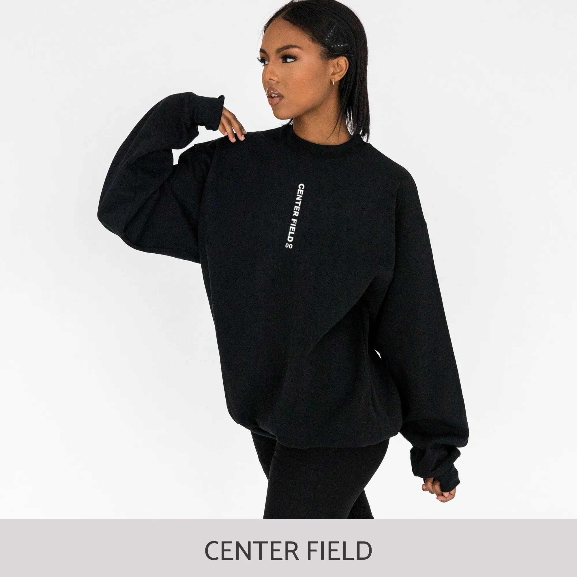 Sweatshirt in Black