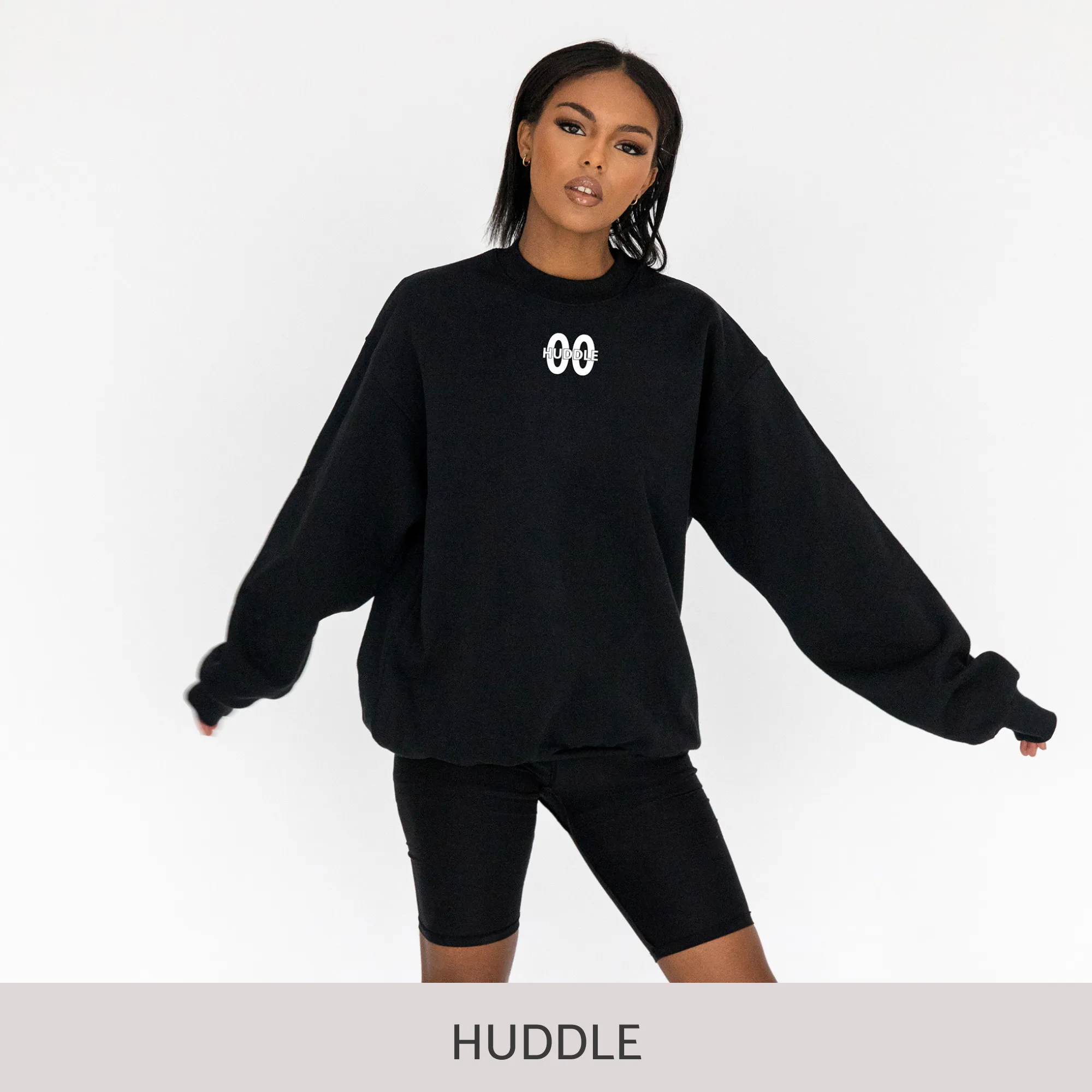 Sweatshirt in Black