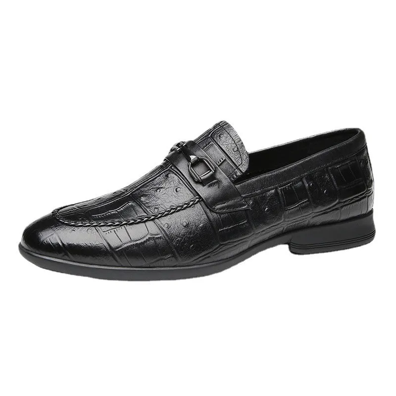 The First Layer Of Cow British Leather One-legged Loafers | Brodtica.com