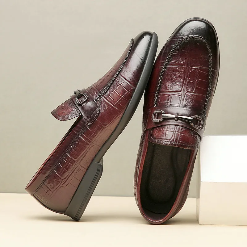The First Layer Of Cow British Leather One-legged Loafers | Brodtica.com