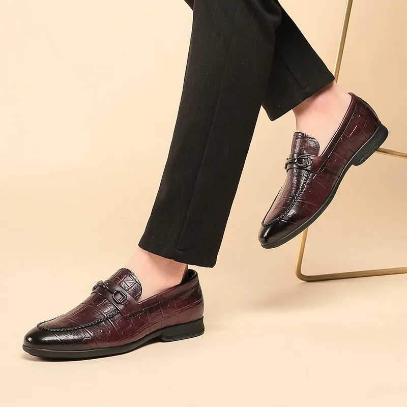 The First Layer Of Cow British Leather One-legged Loafers | Brodtica.com