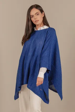 Udaipur Poncho Baby Alpaca Color Bluestone