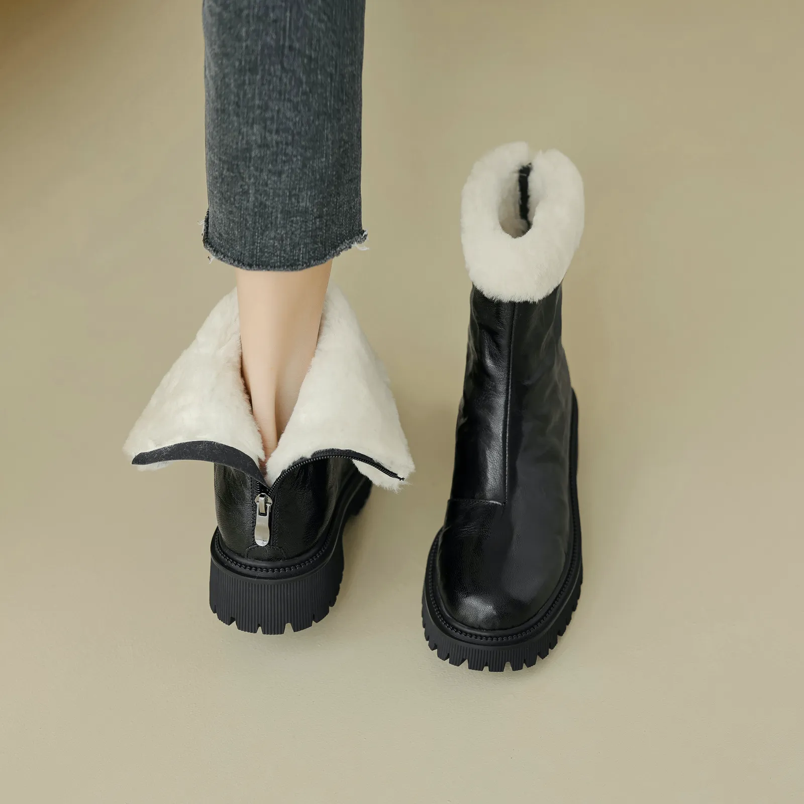 USS Shoes Reina Women's Platform Winter Ankle Boots