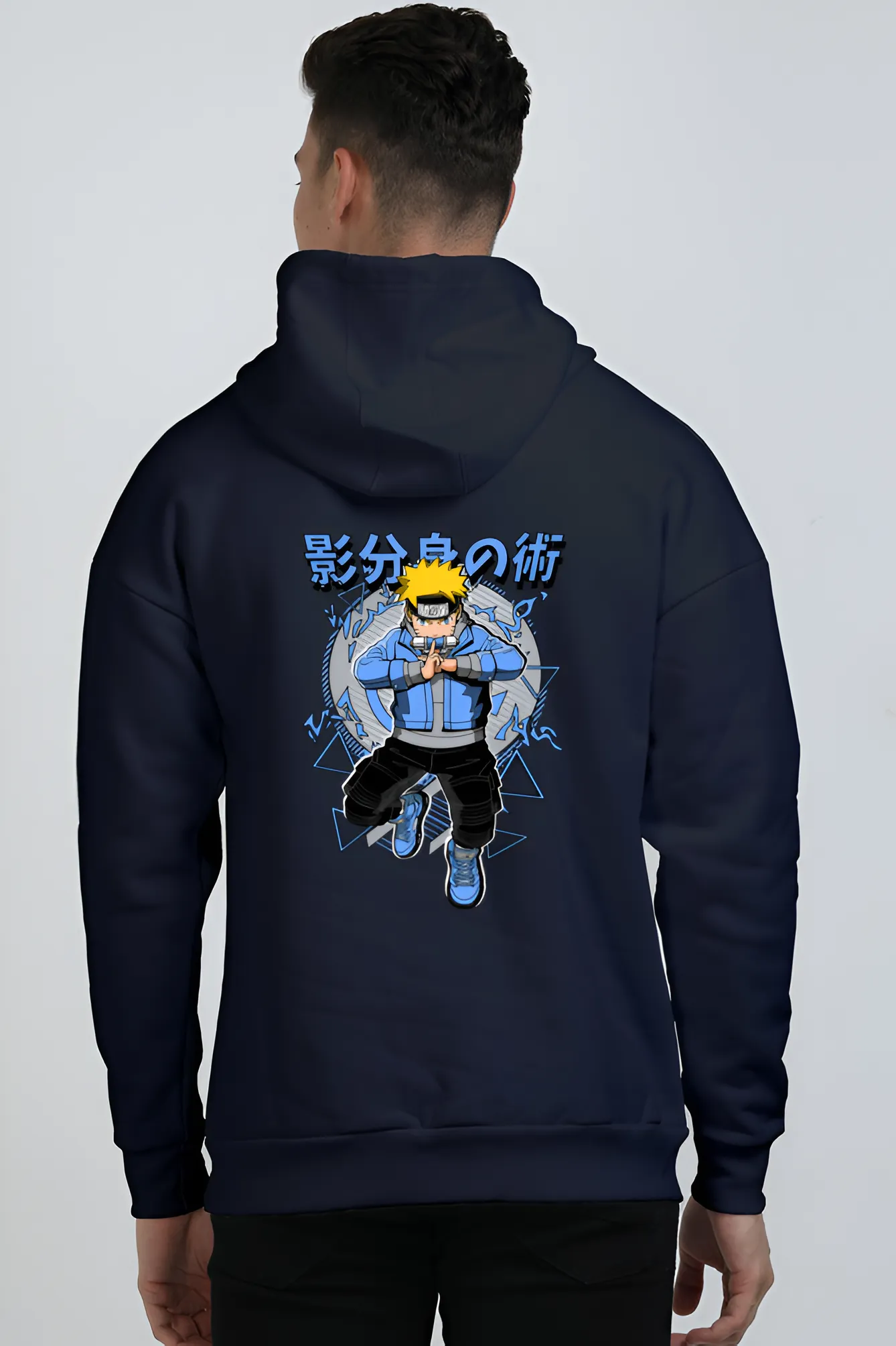 Uzumaki Boruto Hoodie with Blue Graphic Design - Premium Anime Streetwear by Belavere