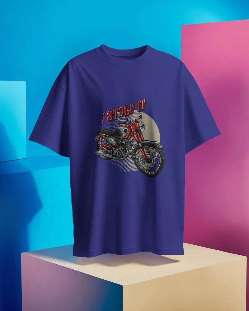 Vintage Bike Men's Oversized T shirt
