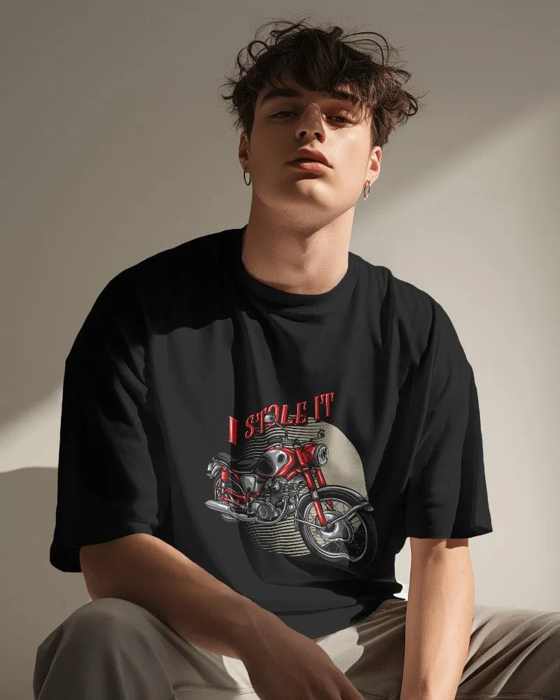 Vintage Bike Men's Oversized T shirt